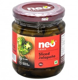 Neo Sliced Jalapeno   Glass Jar  180 grams